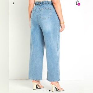 Cinched Waist Jeans